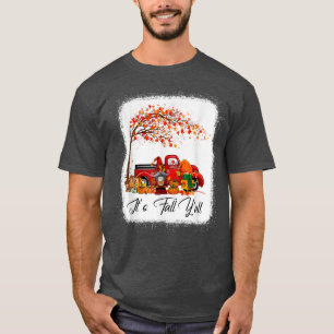 It's Fall Y'all Cute Gnomes Pumpkin Truck Autumn T T-Shirt