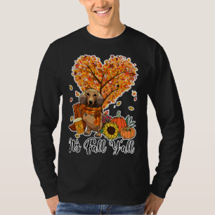 Its Fall Yall Dachshund Dog Lovers T-Shirt