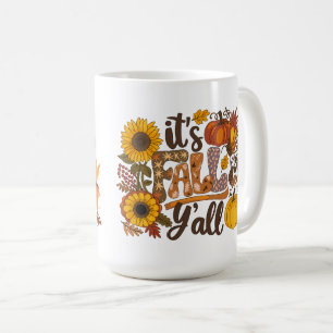 It's Fall Ya'll Dog-Themed Mug