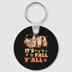 It's Fall Y'all Football Gnome Happy Fall Y’all Wo Key Ring