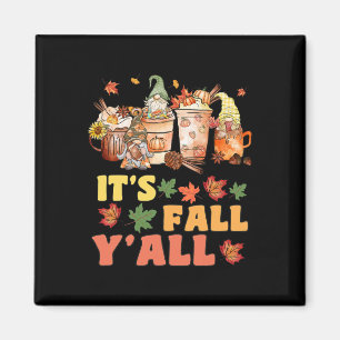 It's Fall Y'all Football Gnome Happy Fall Y’all Wo Magnet