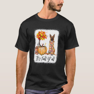 It's Fall Y'all German Shepherd Dog Halloween Than T-Shirt