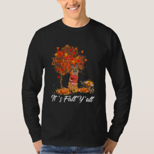 Its Fall Yall German Shepherd Puppy 2 T-Shirt