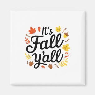 It's Fall Yall Halloween Bats Pumpkin Fall Hallowe Magnet