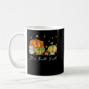 It's Fall Y'All Halloween Pumpkin Autumn Leaves Th Coffee Mug