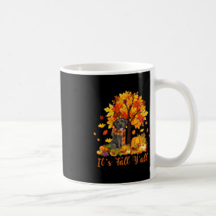 It's Fall Y'all Labrador Black Lab Halloween Thank Coffee Mug