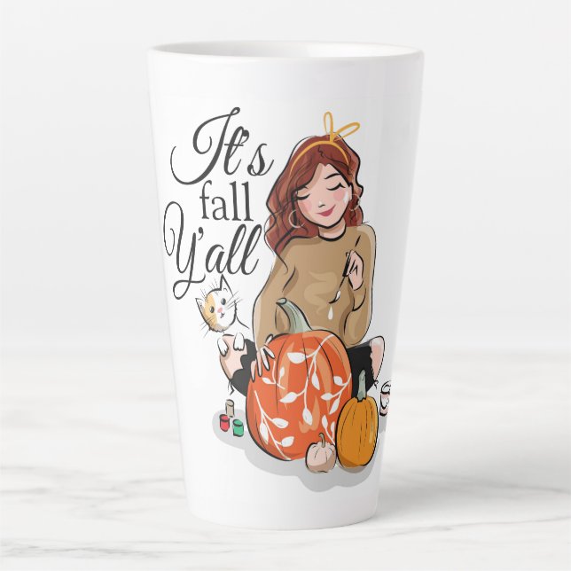 It's Fall Y'all  Latte Mug (Front)