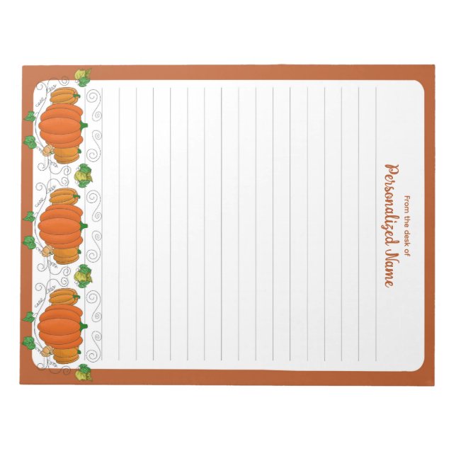 It's Fall Y'all - Lined Notepad (Front)