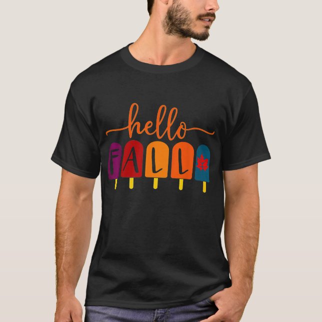 It's Fall Y'all Pumpkin Autumn Tree Hello Fall T-Shirt (Front)