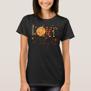 Its Fall Yall Pumpkin for Women Halloween T-Shirt