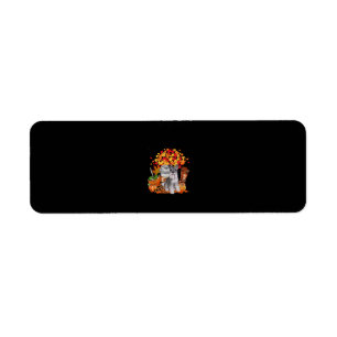 its fall yall schnauzer dog halloween thanksgiving return address label