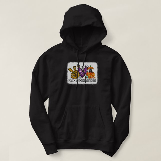 It's Fall Y'all Scottish Terrier Autumn Halloween  Hoodie (Design Front)