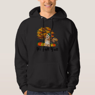 It's Fall Y'all Shih Tzu Dog  Thanksgiving Hallowe Hoodie