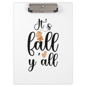 It's fall y'all, tea bag clipboard