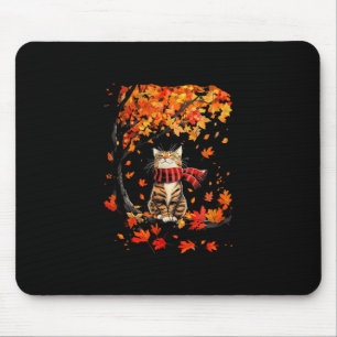 It's Fall Y'all Thanksgiving Cat Leaf Fall Tree He Mouse Pad