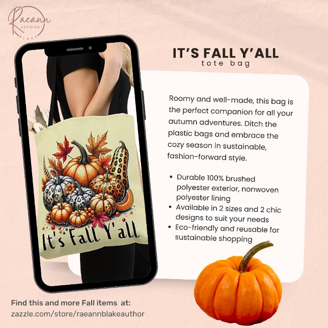 It's Fall Y'all Tote Bag (Creator Uploaded)