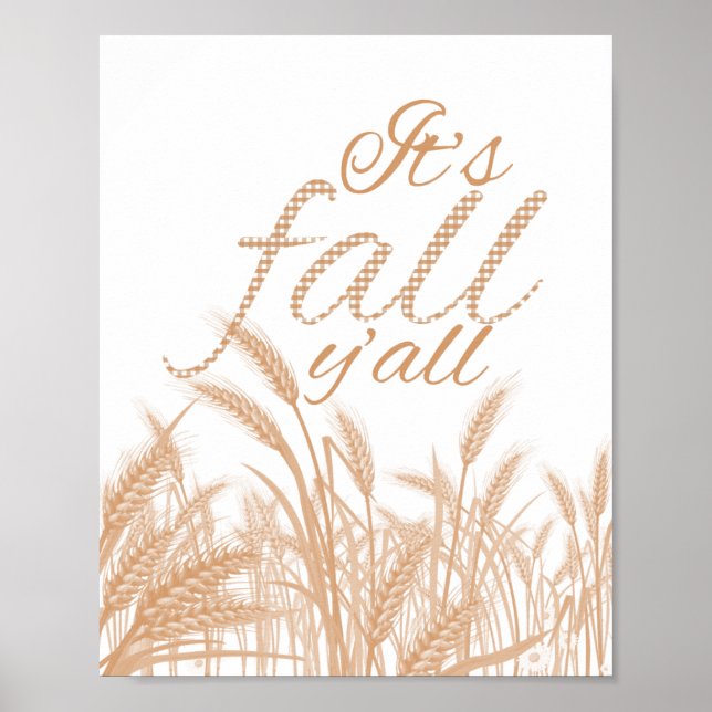 It's Fall Y'all Vertical Print (Front)
