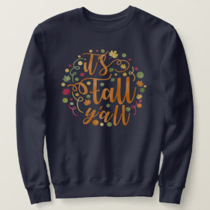 It's Fall Y'all Watercolor Leaves Unisex Sweatshirt