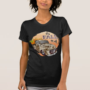 It's Fall Y'all Women's Black T Shirt - Season