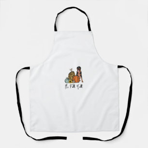 It's Fall Y'all Yellow Rottweiler Dog Leopard Pump Apron