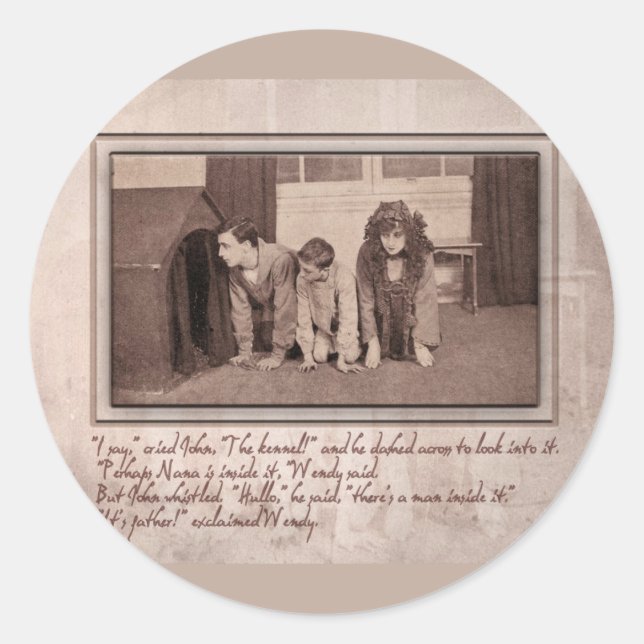 It's Father, Exclaimed Wendy Classic Round Sticker (Front)