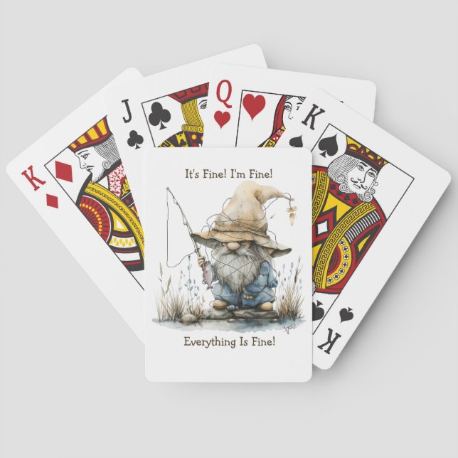 It's Fine Fishing Playing Cards (Back)