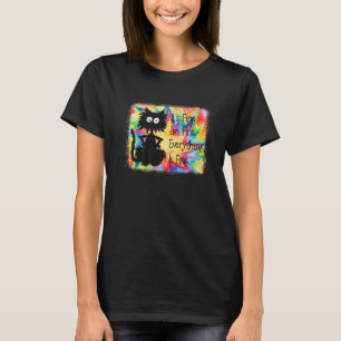 Its Fine Im Fine Everything Is Fine Black Cat Tie T-Shirt