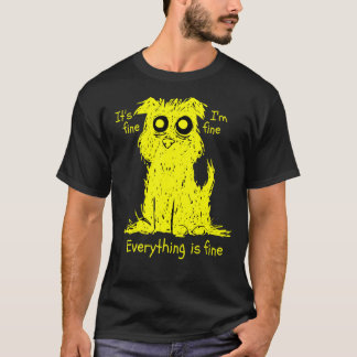 It's Fine I'm Fine Everything Is Fine Cat For Men T-Shirt