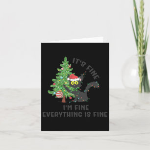 It's Fine Im Fine Everything Is Fine Elf Xmas Matc Card
