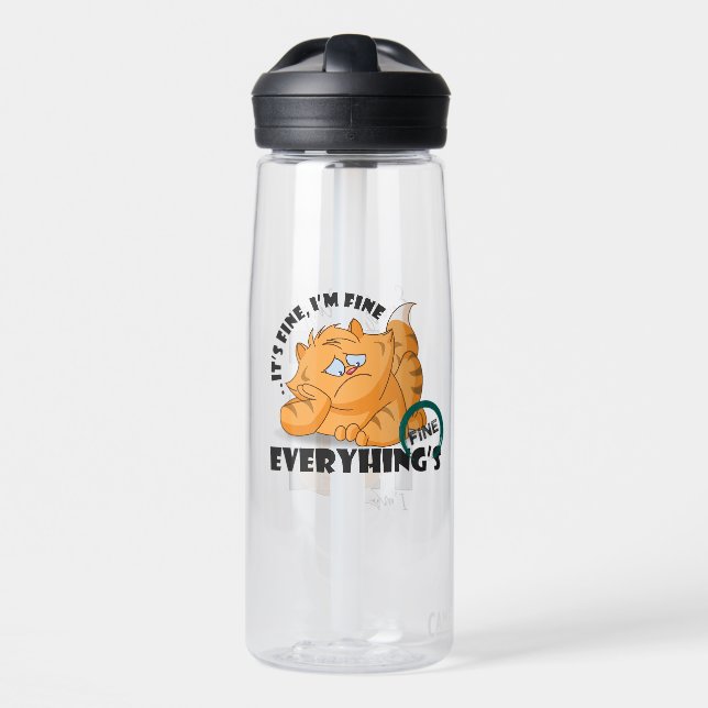It's fine I'm fine Everything's fine | Water Bottle (Front)