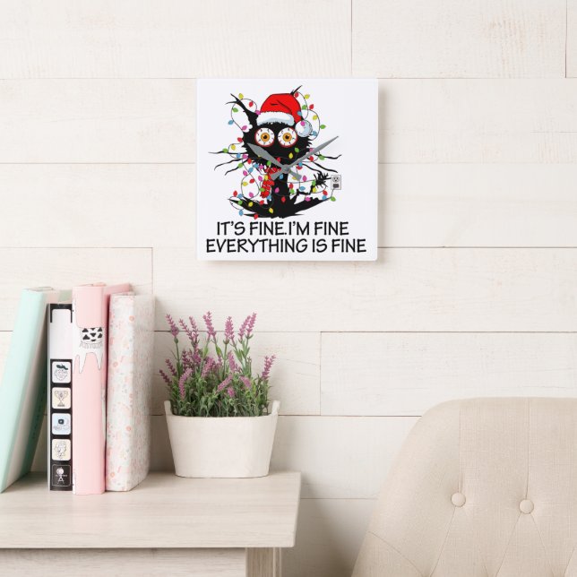 It's Fine! Wall Clock (Reading Room)