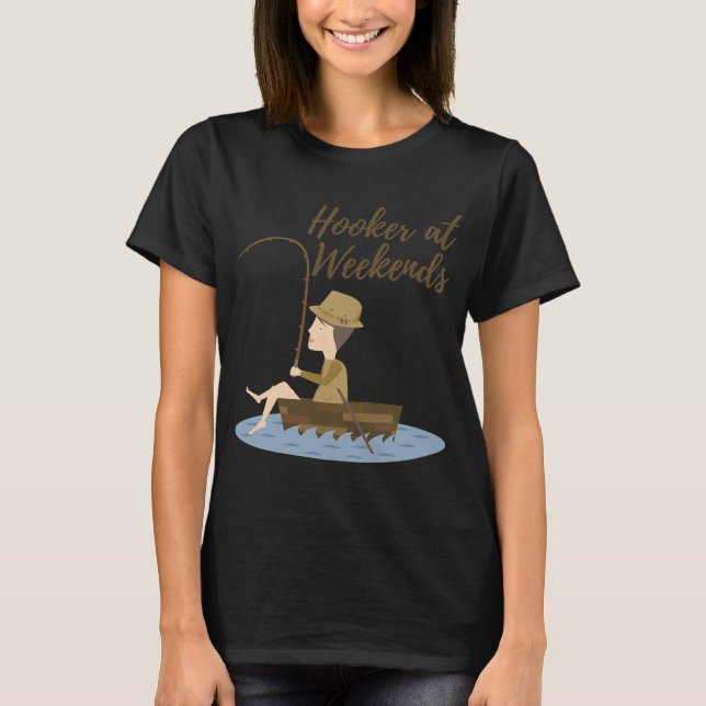 It's Fish O'clock Somewhere Fisherman T-Shirt (Front)
