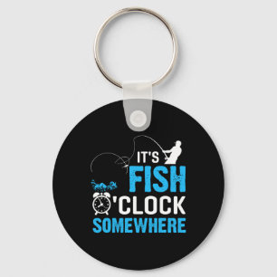 It's Fish O'clock Somewhere Key Ring