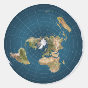 It's Flat.  No, Really. Classic Round Sticker
