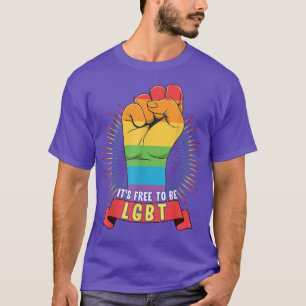 It's Free To Be LGBT Hand Fist LGBT History Month T-Shirt