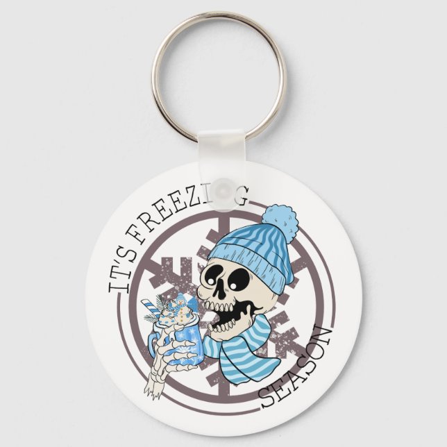 It's Freezing Season Magnet Key Ring (Front)