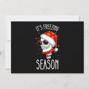 It's Freezing Season Winter Snow Christmas Holiday Invitation