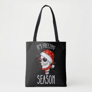 It's Freezing Season Winter Snow Christmas Holiday Tote Bag