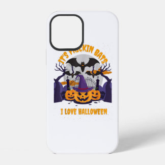 It's Frickin Bats I Love Halloween  Funny Hallowee iPhone 12 Case