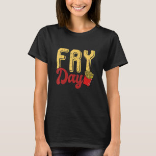 It's Fry Day French Fry Fast Food  Costume Women M T-Shirt