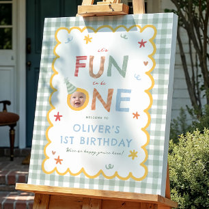 Its Fun To Be One 1st Birthday Welcome Sign