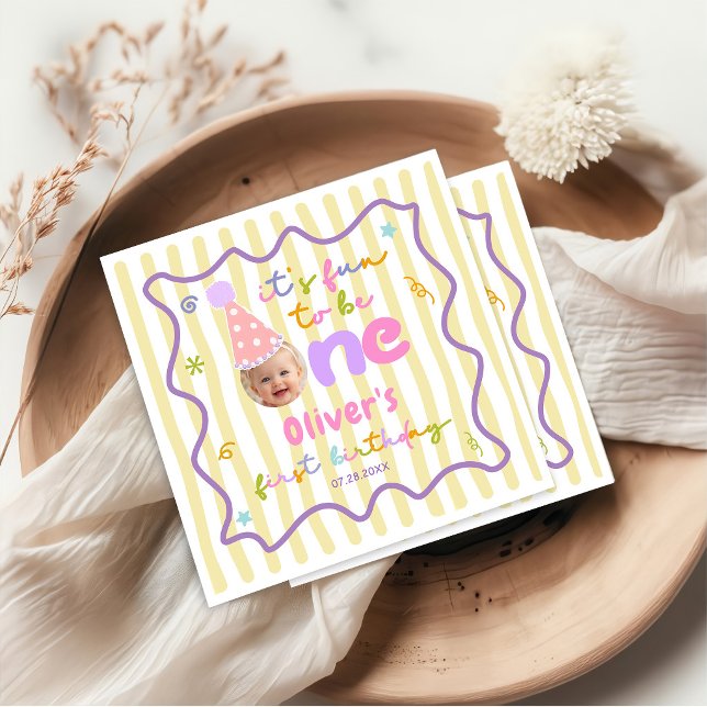 It's Fun to Be One Birthday Napkins (Creator Uploaded)