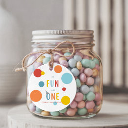 It's Fun To Be One Birthday Party Favor Tags