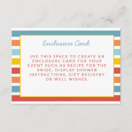It's Fun To Be One Colorful Enclosure Card