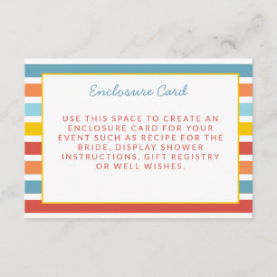 It's Fun To Be One Colorful Enclosure Card
