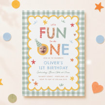 Its Fun To Be One Photo Colourful 1st Birthday