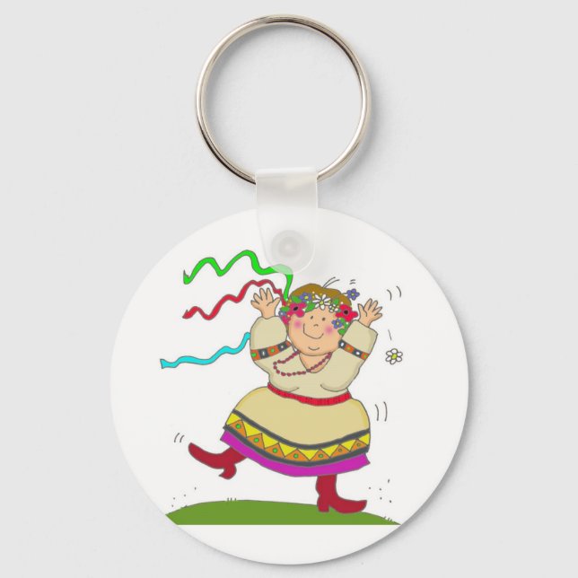 It's Fun to Be Ukrainian Key Ring (Front)