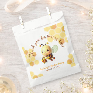It's Fun to Bee One Honey Bee Birthday Favour Bag