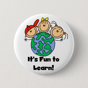 It's Fun to Learn 6 Cm Round Badge
