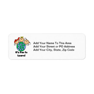 It's Fun to Learn Return Address Label